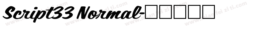 Script33 Normal字体转换